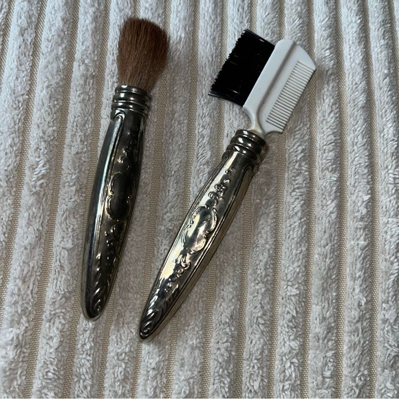 Antique Vintage Elegant Silver Grooming Brush Makeup Set - Picture 2 of 5